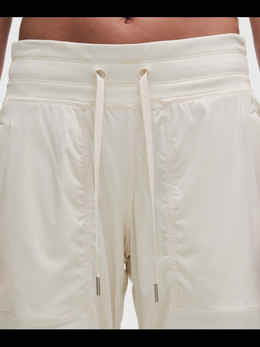 lululemon athletica dance studio mid rise pants in light ivory - Picture 4 of 5